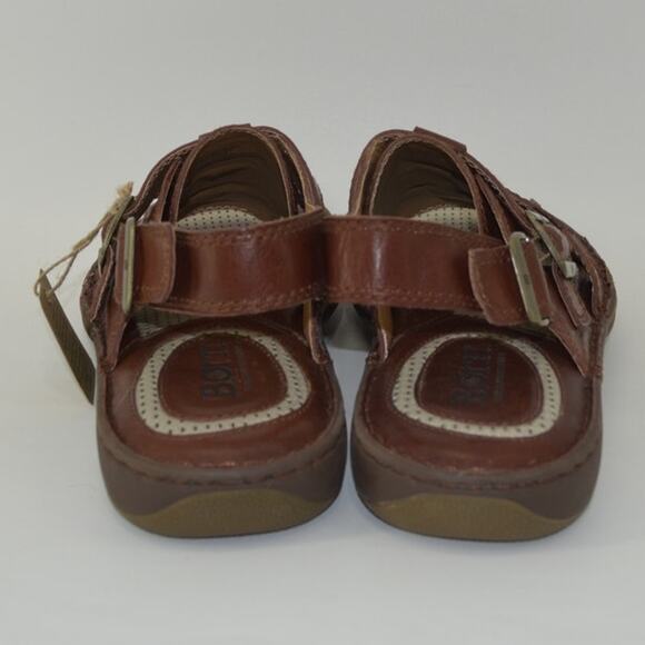 Born Mens Miguel Dark Brown Leather Fishermans Sandals 13M main image 8